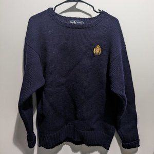 Vintage Ralph Lauren Blue Label 100% Wool Sweater Size Large
